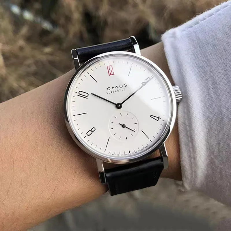 Seiko Watch Presage - シーガル ST1701 自動巻きムーブメントに適したメンズ 38mm 自動機械式時計、防水透明裏蓋腕時計。