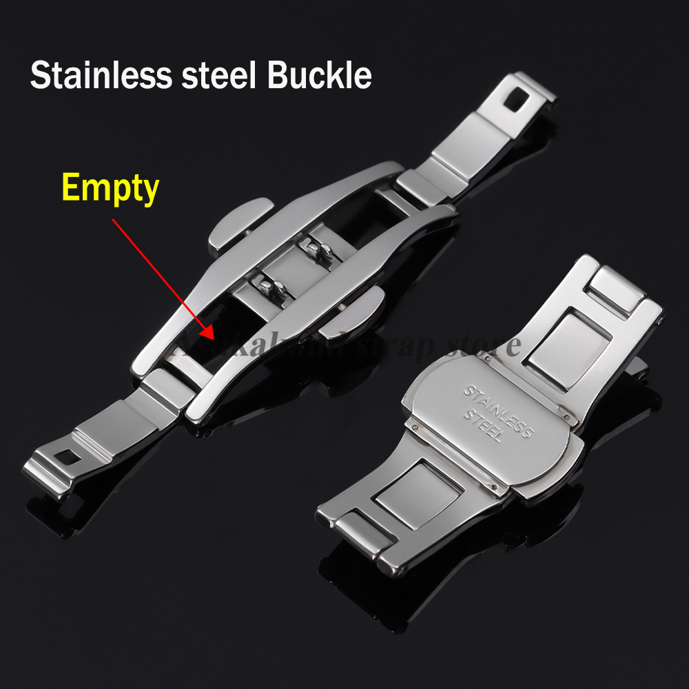 Butterfly Clasp Deployant - ステンレス鋼バタフライバックル時計ボタン時計バンド 4 ミリメートル 5 ミリメートル 6