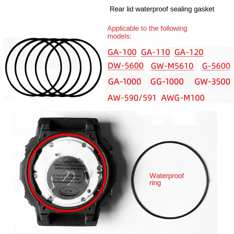 Casio Watch G-Shock Dw-5600 - リアカバー防水リングカシオ G-SHOCK 時計シールリング DW-5600 GG1000 GW-M5610