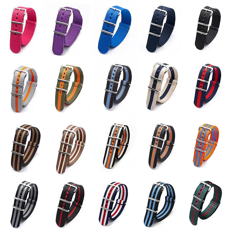 時計バンド用織りストラップ、丈夫な生地、ナイロンストラップ、 - Nato Strap Nylon のレビューと価格