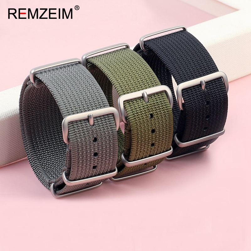 新しいリブナイロン時計ストラップ 18 ミリメートル 20  - Nato Strap Nylon のレビューと価格