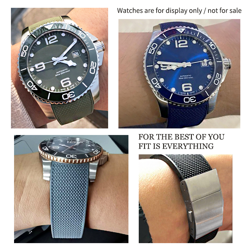 21 ミリメートル 19 ミリメートル 20 ミリメートルゴ - Rubber Strap Diver のレビューと価格