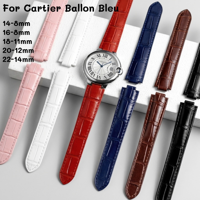 革製腕時計ストラップ ダブルコンベックスラグ カルティエ バ - Cartier Watch Ballon Bleu のレビューと価格