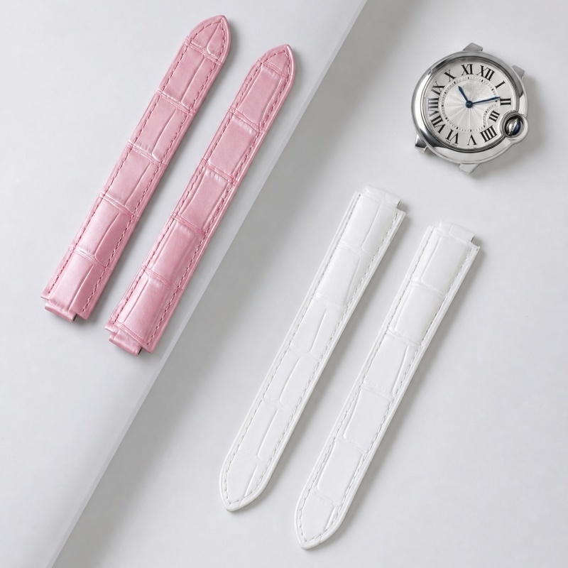 革製腕時計ストラップ ダブルコンベックスラグ カルティエ バ - Cartier Watch Ballon Bleu のレビューと価格