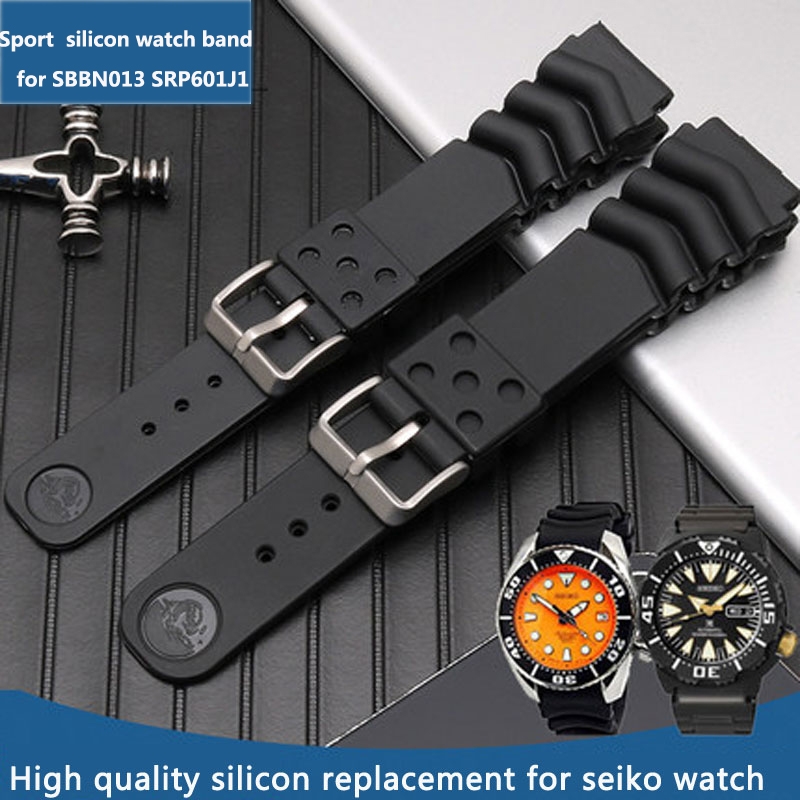 セイコー ウォータートレンド用スポーツシリコンラバー時計バン - Seiko Watch 5 Sports のレビューと価格
