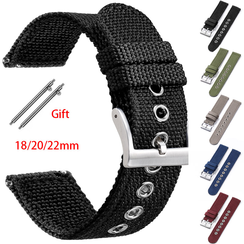 ナイロンキャンバスリストバンド、快適な時計バンド、クイックリ - Nato Strap Nylon のレビューと価格