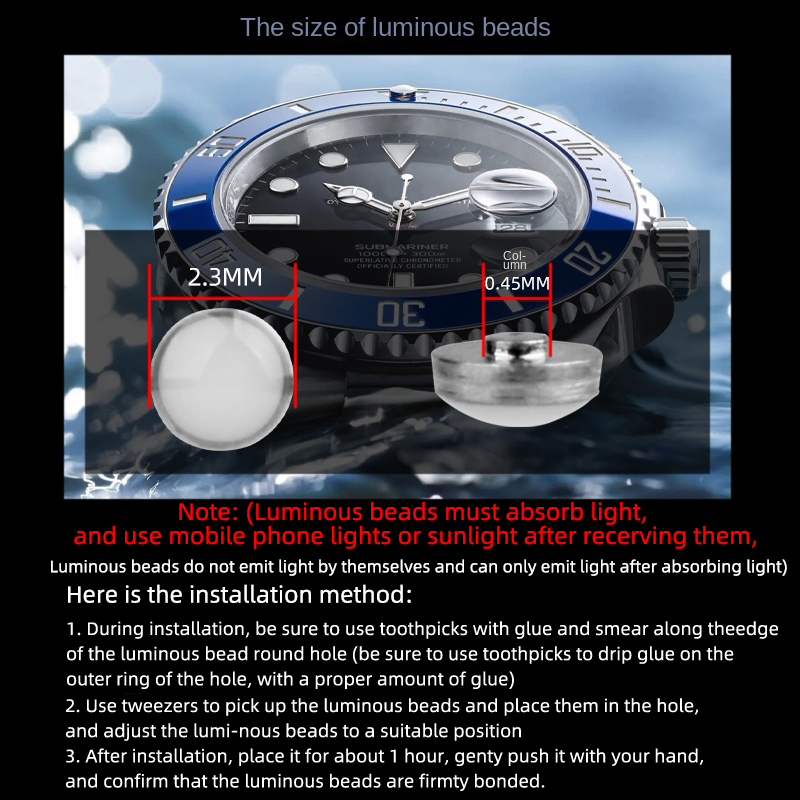 2.3 × 0.45 ミリメートル発光ピップセイコー 12  - Rolex Watch Submariner のレビューと価格