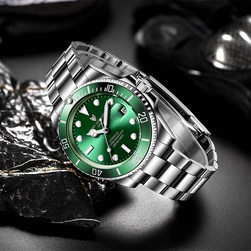 2025 LIGE 新しい腕時計メンズ自動機械式トゥールビヨ - Rolex Watch Submariner のレビューと価格