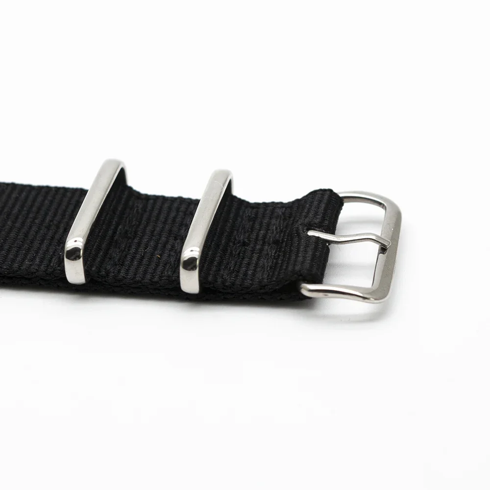 黒ナイロン時計バンド機械式時計スポーツブレスレット交換ストラ - Nato Strap Nylon のレビューと価格