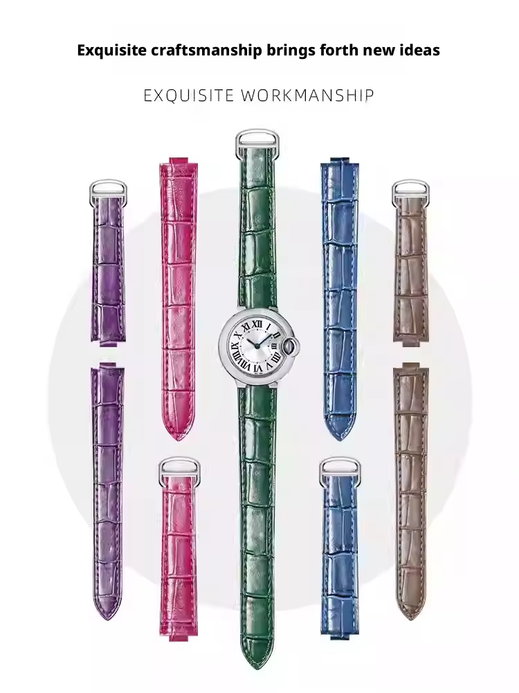 カルティエ バロンブルー用レザー時計ストラップ ステンレスス - Cartier Watch Ballon Bleu のレビューと価格