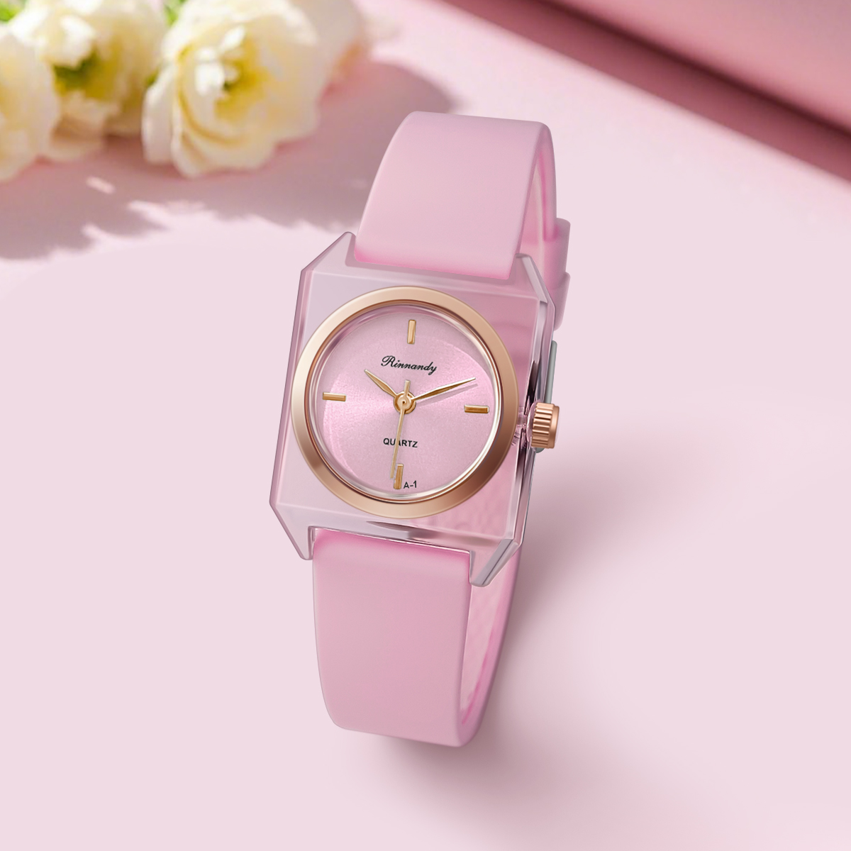 シンプルなレディースウォッチ シリコンストラップウォッチ 女 - Silicone Band Women のレビューと価格
