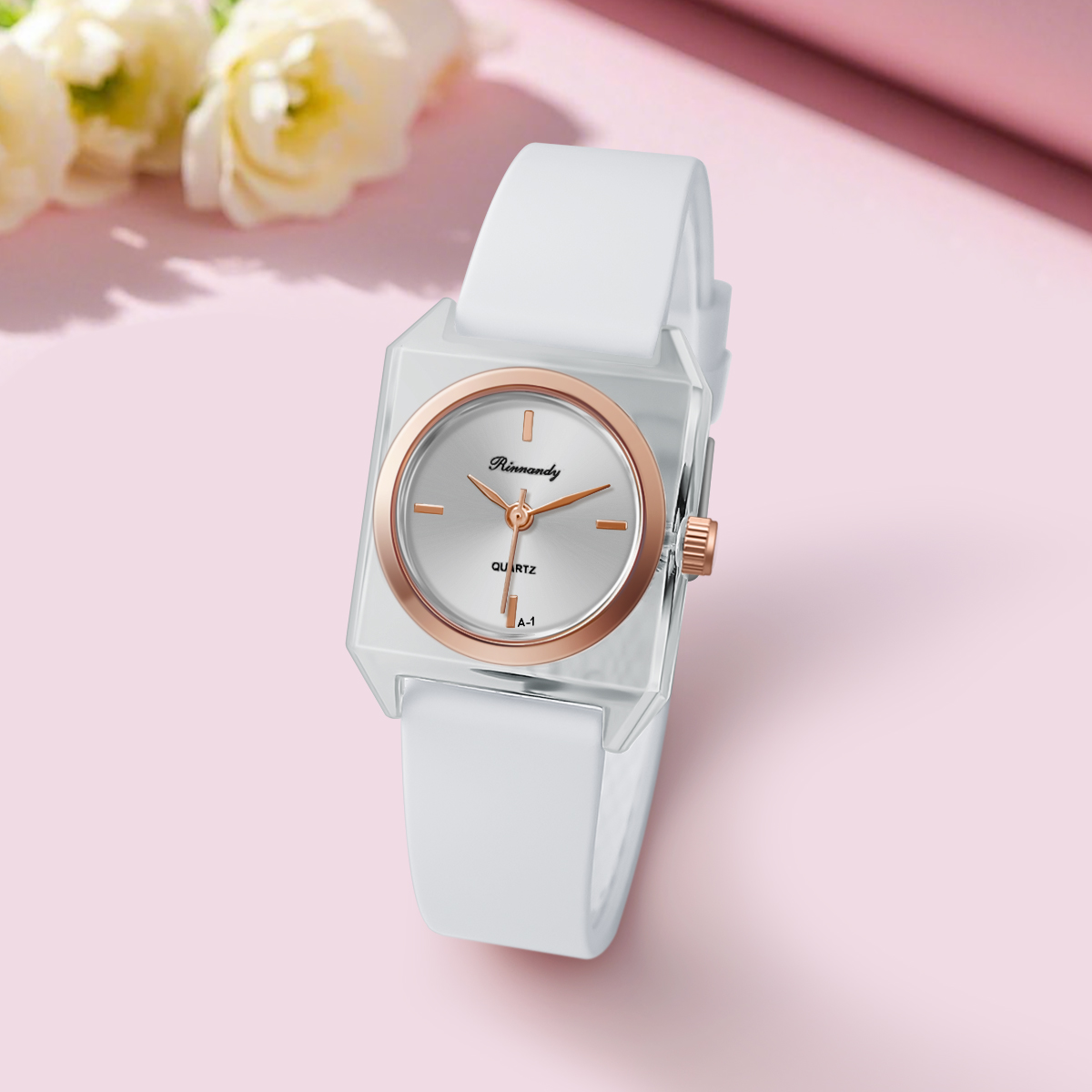 シンプルなレディースウォッチ シリコンストラップウォッチ 女 - Silicone Band Women のレビューと価格