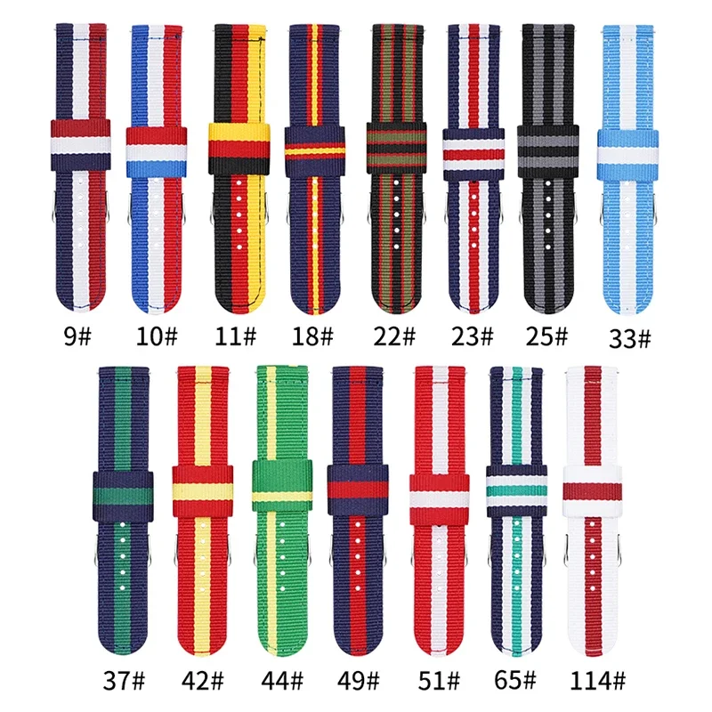 20 ミリメートル 22 ミリメートル織ナイロンストラップサ - Nato Strap Nylon のレビューと価格