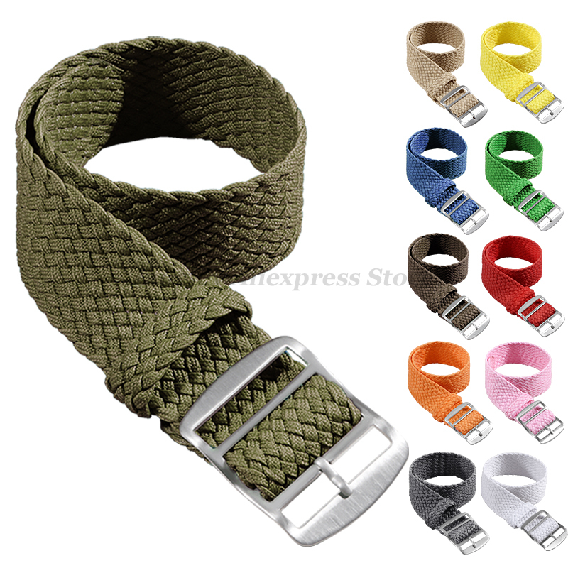 パーロン時計用の織りナイロンストラップ,14mm, 16mm - Nato Strap Nylon のレビューと価格