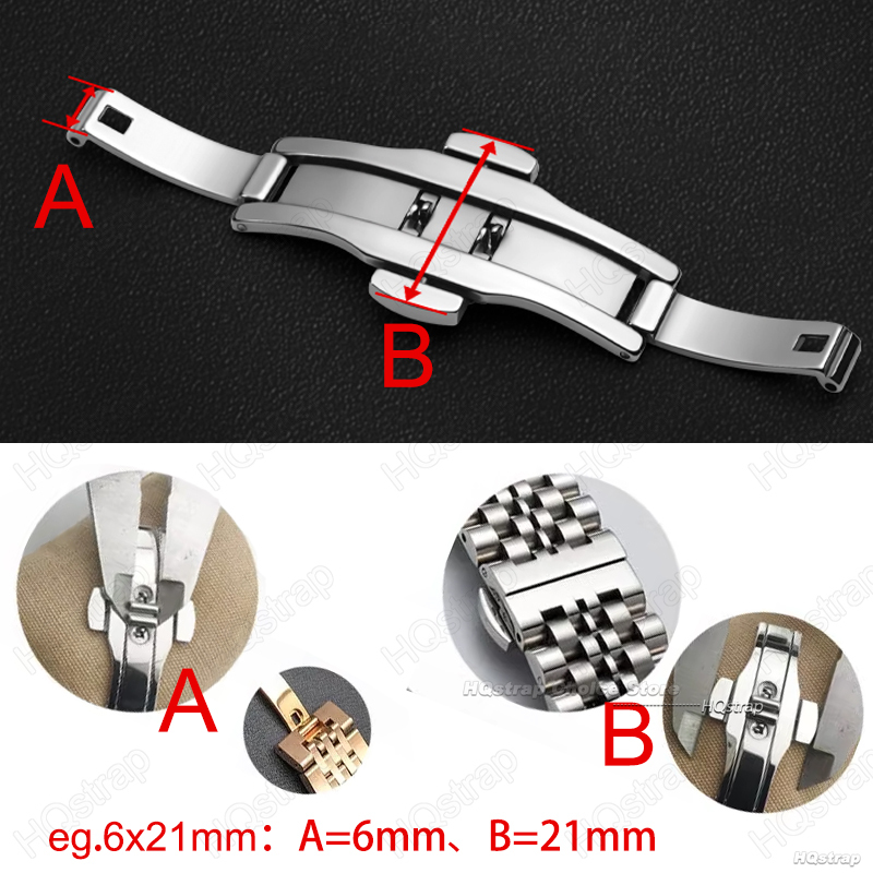 バタフライバックル,ダブルプレス,折りたたみ式バックル,スト - Butterfly Clasp Deployant のレビューと価格