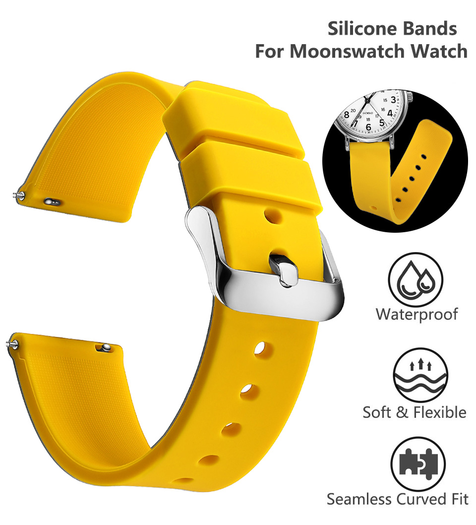 シリコン時計バンド 14/16/18/19/20/21/22 - Rubber Strap Diver のレビューと価格