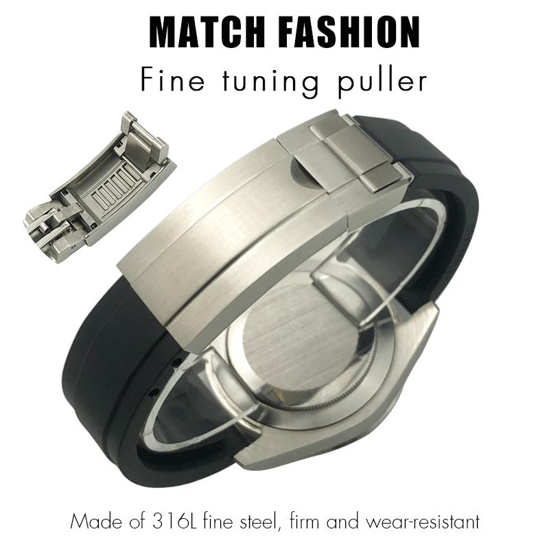 ラバーウォッチ用シリコンバックル付きスライドロック,18mm - Rolex Watch Submariner のレビューと価格